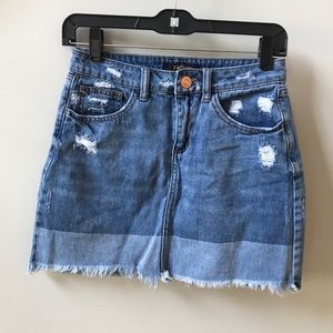 3/$15 Refuge Color block Denim Skirt